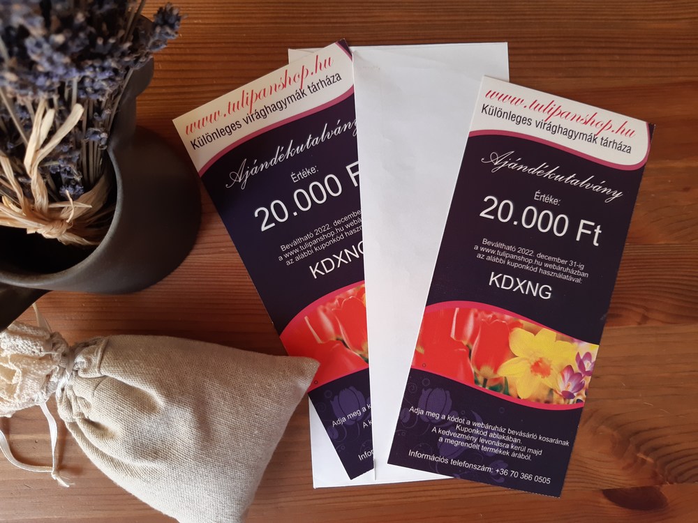Tulipánshop ajándékutalvány
